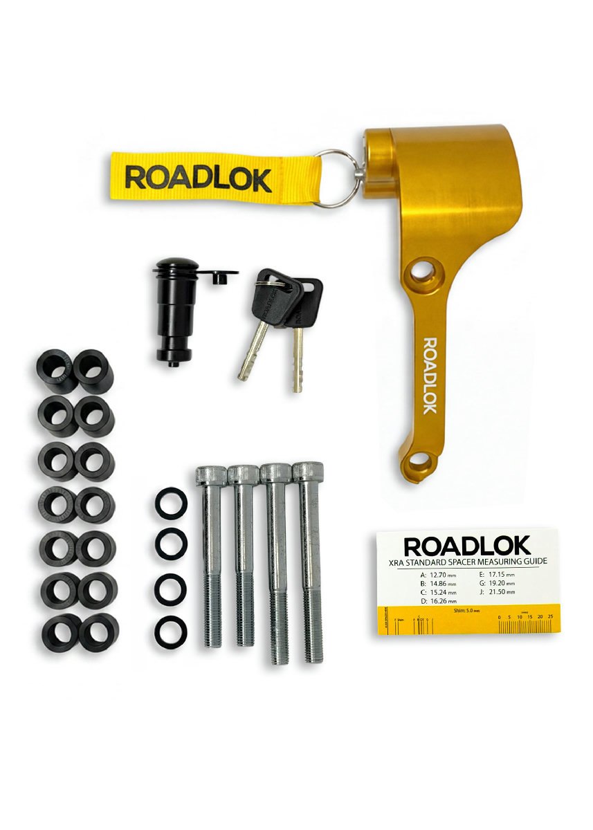 RoadLok XRA Eurosport 100 mm, right — gold